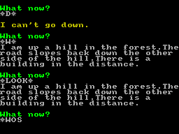 Screen from Colossal Cave Adventure
