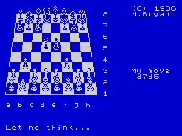 Screen from Colossus Chess 4