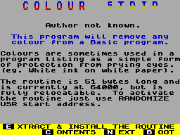Screen from Colour Strip