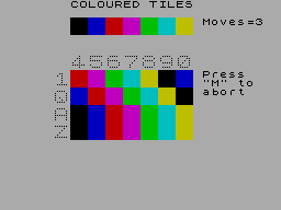 Screen from Coloured Tiles