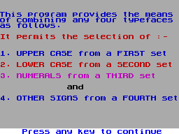 Screen from Combitype
