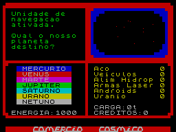 Screen from Comercio Cosmico