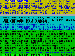 Screen from Commander