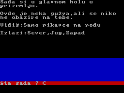 Screen from Commodore 64 Adventure