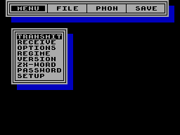 Screen from Communication Data Operating System