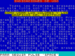 Screen from Como Usar los Colores y los Graficos en el Spectrum