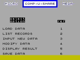 Screen from Comp-U-Share