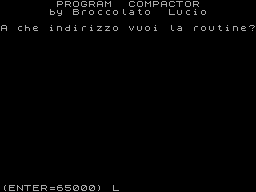 Screen from Compactor