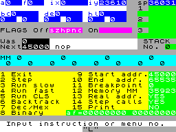 Screen from Complete Machine Code Package