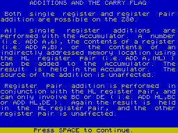 Screen from The Complete Machine Code Tutor