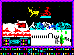 Screen from Computer Christmas Card
