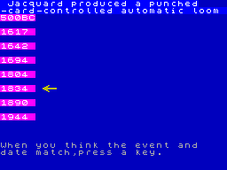 Screen from Computer Studies