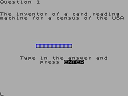 Screen from Computer Studies