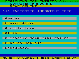 Screen from Computer Studies - O-Level Revision and CSE