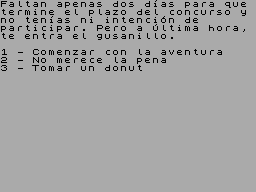 Screen from Concurso Aventura 2008