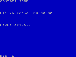 Screen from Contabilidad