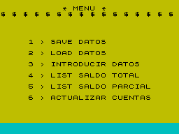 Screen from Contabilidad