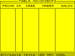 Screen from Contabilidad Casera