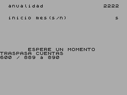 Screen from Contabilidad Espanola