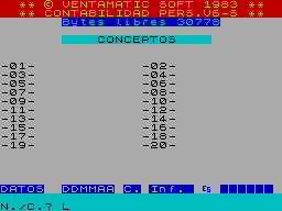 Screen from Contabilidad Personal V:6