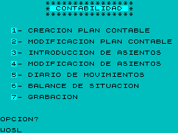 Screen from Contable