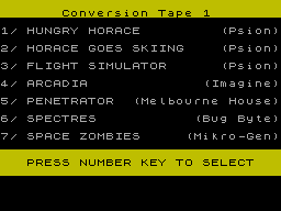 Screen from Conversion Tape I