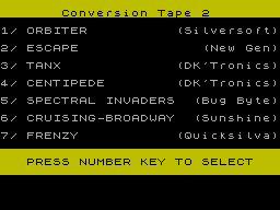 Screen from Conversion Tape II