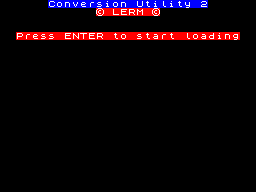 Screen from Conversion Utility 2