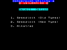 Screen from Conversion Utility 4
