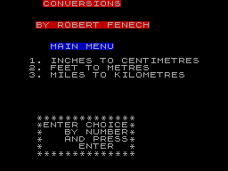 Screen from Conversions