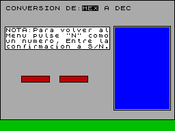 Screen from Conversor Hexa-decimal