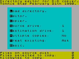 Screen from Cop-A-Disc