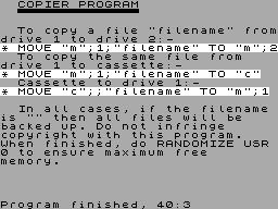 Screen from Copier