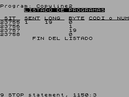 Screen from Copyline (Simplificado)