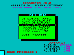 Screen from Corrector