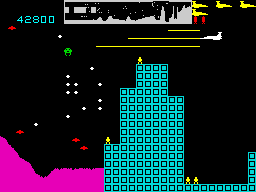 Screen from Cosmic Raiders