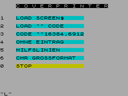 Screen from Coverprinter