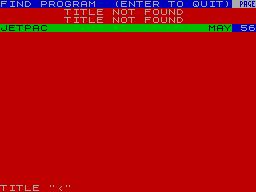Screen from Crash Review Index 1984