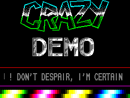 Screen from The Crazy Demo