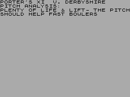 Screen from Cricket