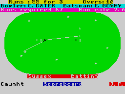 Screen from Cricket Captain
