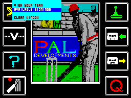 Screen from Cricket Captain