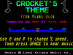 Screen from Crocket's Theme