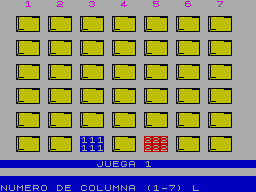Screen from Cuatro en Linea