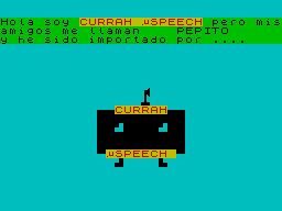 Screen from Currah MicroSpeech Software
