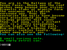 Screen from Curse of the Seven Faces