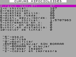 Screen from Curvas Hipocicloides