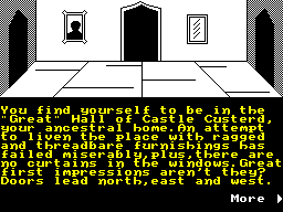 Screen from Custerd's Quest