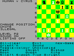Screen from Cyrus IS Chess