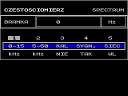 Screen from Czestosciomierz